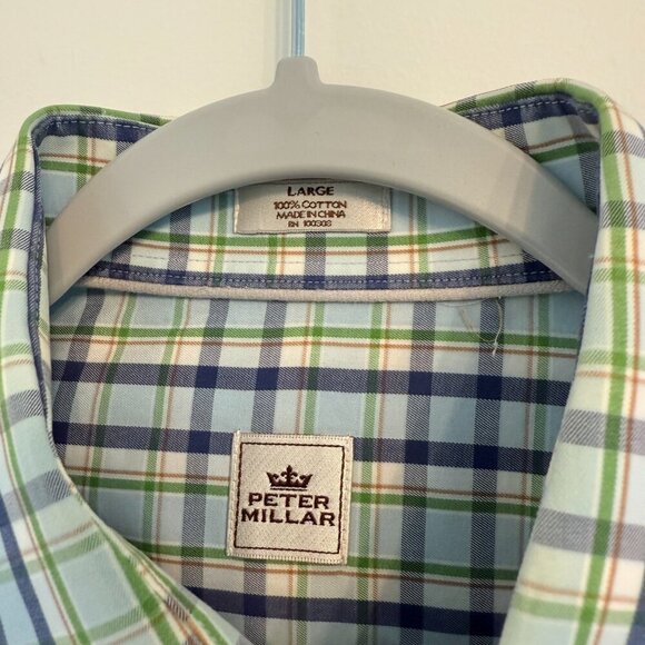🏷️ Peter Millar Plaid Button-Down Shirt - Picture 2 of 4